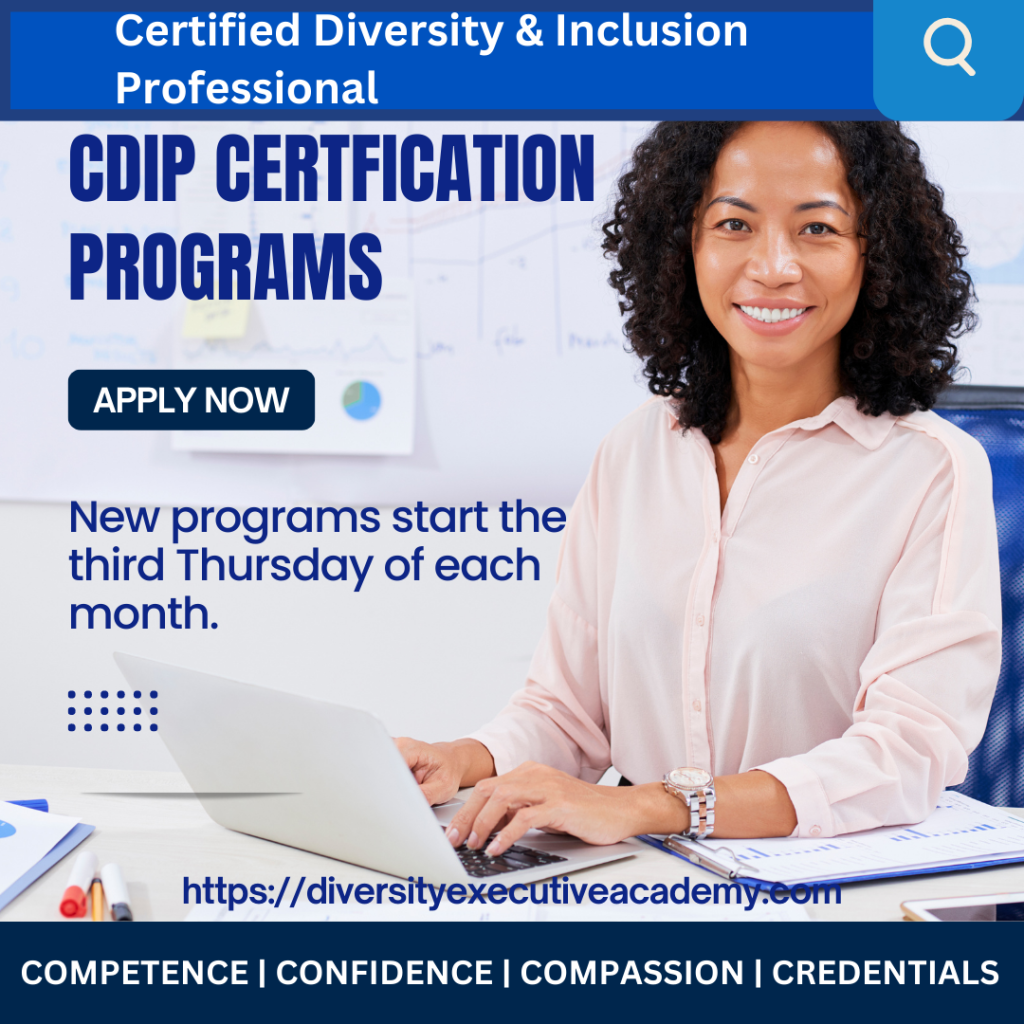 ONLINE Diversity Certification Program - Certified Diversity & Inclusion Professional (CDIP)